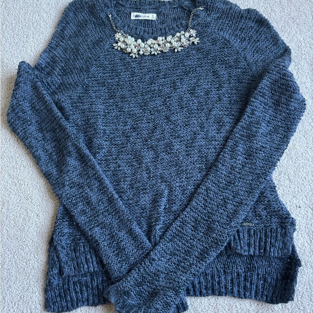 Abercrombie & Fitch Navy Sweater